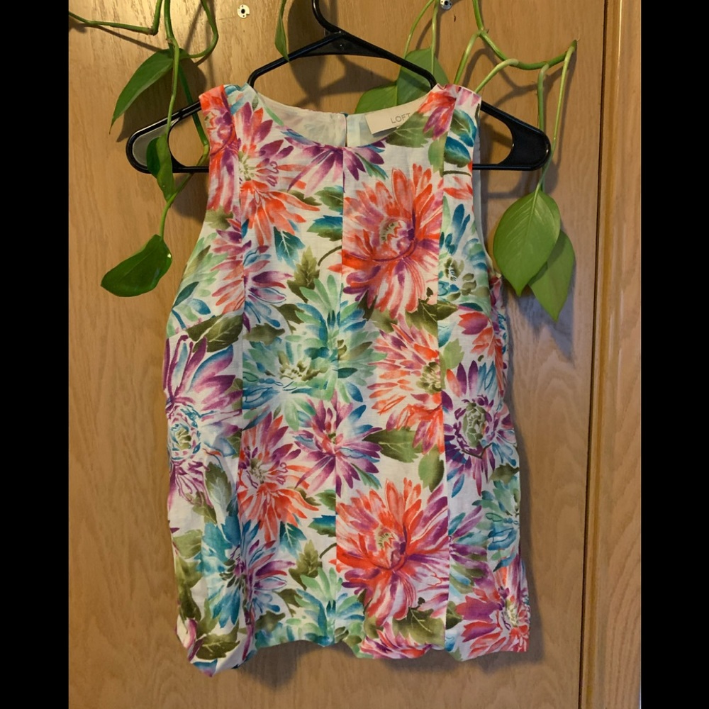 Loft floral tank